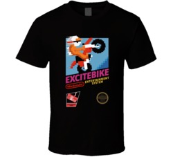 Excitebike Retro Nintendo Classic Retro Cover Art T Shirt