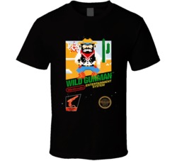 Wild Gunman Nintendo Classic Video Game Box Cover T Shirt