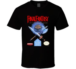 Final Fantasy Nintendo Classic Video Game Box Cover T Shirt