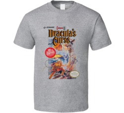 CastleVania 3 Nintendo Classic Video Game Box Cover T Shirt