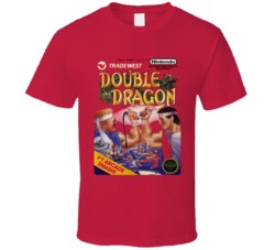 Double Dragon Nintendo Classic Video Game Box Cover T Shirt
