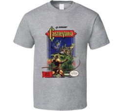 Castlevania Nintendo Classic Video Game Box Cover T Shirt