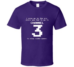 Funny Retro Gaming Channel 3 To Play Video Game  T Shirt