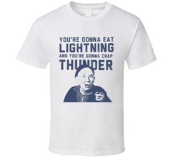 Rocky Balboa Quote Mickey Eat Lighting and Crap Thunder Cool Movie  T 