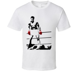 Muhammad Ali KO Cool Red Gloves Boxing T Shirt