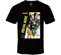 Metal Gear Box Cover Art Cool Awesome Nintendo Video Game T Shirt