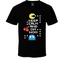 Pac Man Parody Keep Calm And  Cool Video Game  T Shirt