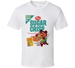 Old School Cereal Sugar Crisp Retro Cool T Shirt