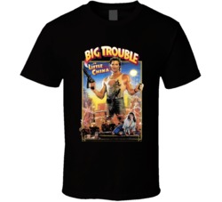 Classic 80s Movie Big Trouble in Little China Kurt Russell Poster Movi
