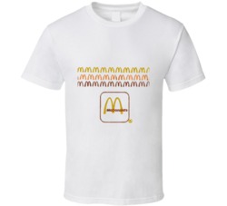 Retro 80s McDonalds Packaging Fries Bag Cool T Shirt