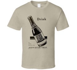RETRO 7up 1937  Advertising Cool Old School T Shirt
