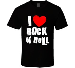 I Heart Rock N' Roll Music Lover Cool Fan Gift T Shirt