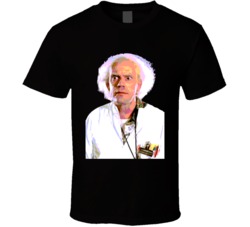 Classic 80s Movie Back to the Future Doc Emmett Brown Cool Movie  T Sh