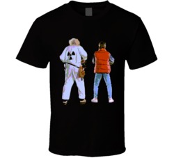 Classic 80s Movie Back to the Future Doc Brown and Marty McFly Rearvie