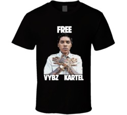 Free Vybz Kartel Reggae Jamaican Singer Cool  T Shirt