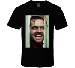 Classic Movie The Shining Jack Nicholson Heres Johnny Cool  T Shirt