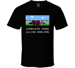 Julian Edelman Tecmo Bowl Parody Completed Catch Funny Cool  T Shirt
