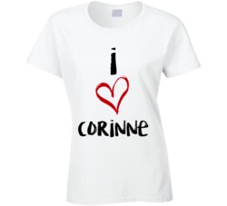 The Bachelor Funny Corinne I heart Corinne Cool  T Shirt