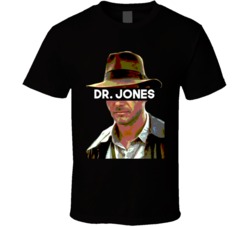 Cool 80s Indiana Jones Dr Jones  Funny Movie T Shirt