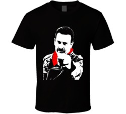 Cool The Walking Dead Negan Red Scarf Silhouette TV Show T Shirt