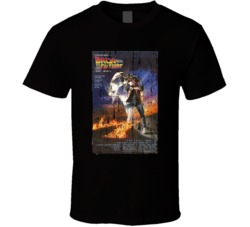 Back to the Future Vintage 80's Movie Poster Cool Fan T Shirt