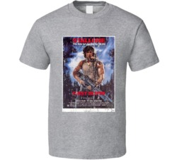 First Blood Vintage 80's Movie Poster Cool Fan T Shirt