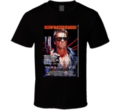 The Terminator Vintage 80's Movie Poster Cool Fan T Shirt