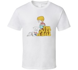 Retro Cool I'm Just A Bill School House Rock  T Shirt