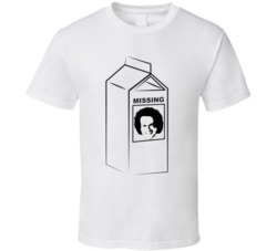 Cool Richard Simmons Milk Carton MISSING Funny   T Shirt