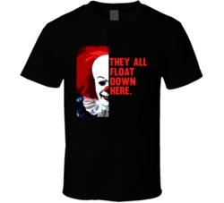 Cool IT Movie Stephen King They All Float Down Here Movie  T Shirt