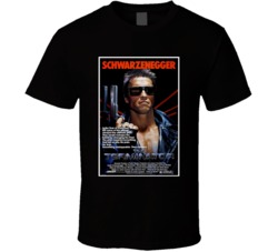 Classic 80's Movie The Terminator Cool Movie Poster  T Shirt
