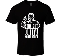 Funny Straight Outta Compton Parody North Korea The Leader Cool  T Shi