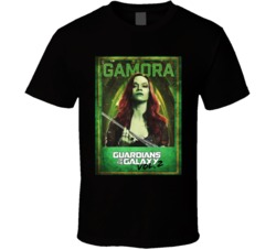 Cool Guardians of the Galaxy Vol2 Movie Character Poster Gamora T Shir