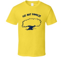 Cool 1970's  'We Are Family' Retro  T Shirt