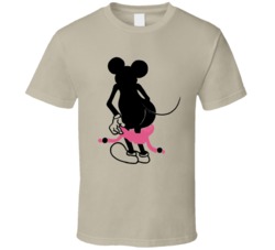 Cool Retro Style  Mickey Mouse Mooning  T Shirt