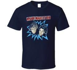 Cool Retro Style WHAM! 1984 MAKE IT BIG TOUR  T Shirt