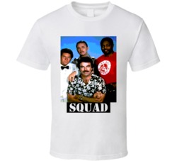 Cool Retro Magnum PI Squad Tv Show T Shirt