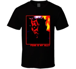 Cool Star Wars Darth Maul Fear is My Ally  T Shirt