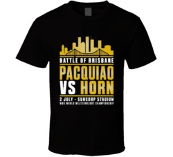 Cool Manny Pacquaio Vs Jeff Horn July 2nd 2017 Boxing Fight Poster T S