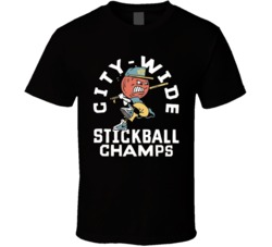 Cool Old School NYC City Wide Stick Ball Champs  T Shirt