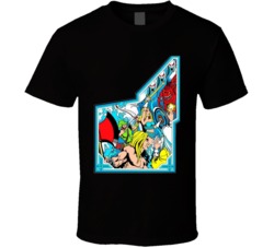 Cool Classic Arcade Guantlet Cabinet Art Video Game T Shirt