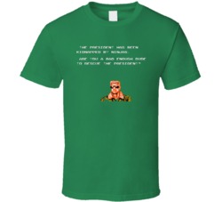 Cool Classic Arcade Game Bad Dudes Intro Video Game  T Shirt