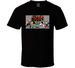 Cool Classic Arcade Bad Dudes Cabinet Art Video Game  T Shirt