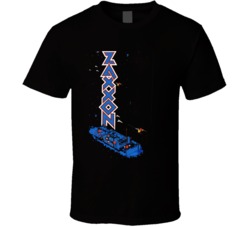 Cool Classic Arcade Zaxxon Cabinet Art Video Game T Shirt