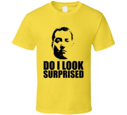 Cool Funny Kyle Busch Surprised Big Head Silhouette NASCAR T Shirt