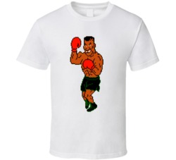 Cool Classic Video Game Mike Tyson's PunchOut NES Character  T Sh