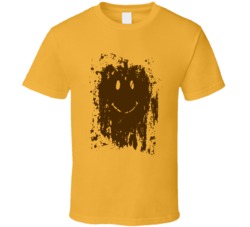 Cool Muddy Smiley Face Forrest Gump 2 Movie T Shirt