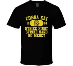 Cool 80's Movie Tee The Karate Kid Cobra Kai Est 1984 Movie T Shi