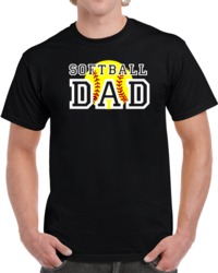 Cool Father's Day Softball Dad  T Shirt