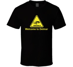 Cool Cool Welcome to Delmar Street Sign  T Shirt
